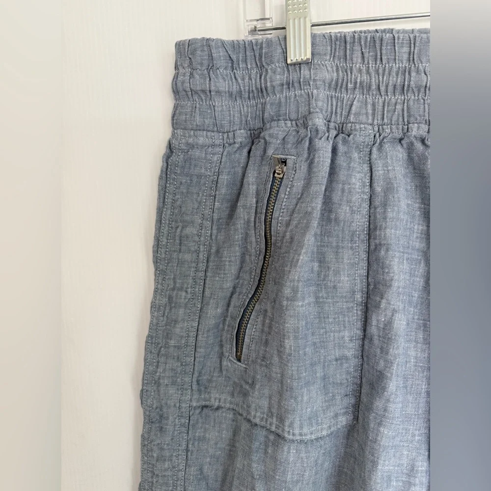 ATHLETA Blue Linen Pants - Picture 4 of 8
